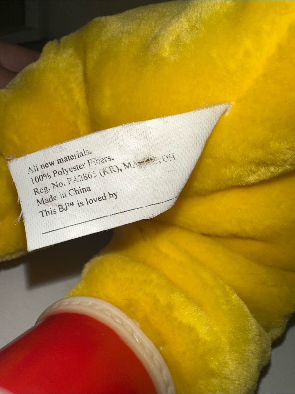 Vtg 90s BJ the Dinosaur of Barney 13” Plush Doll - Picture 9 of 10